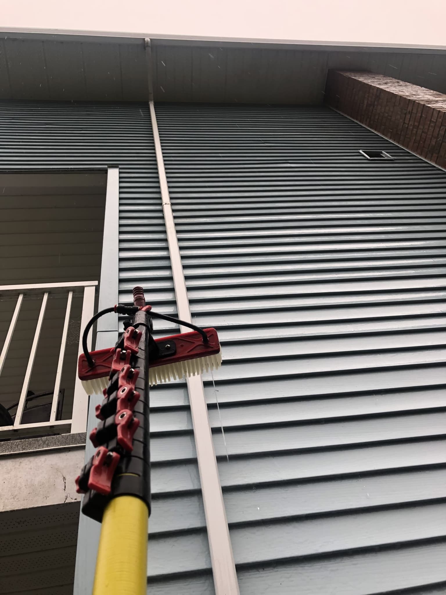 After: clean siding surface